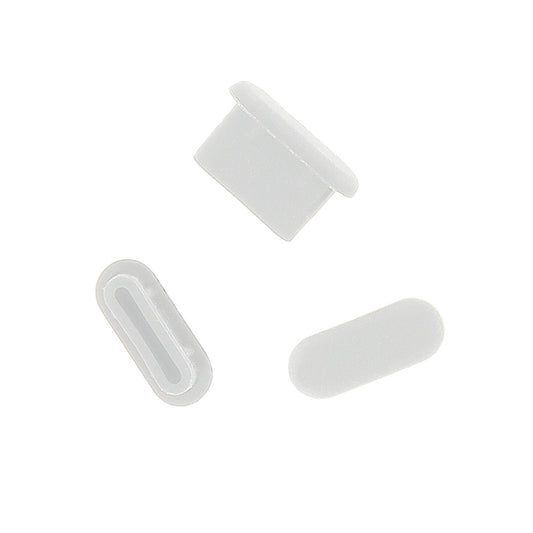 Tappo Antipolvere Porta Telefono OEM, USB-C, Set 10 pezzi, Bianco