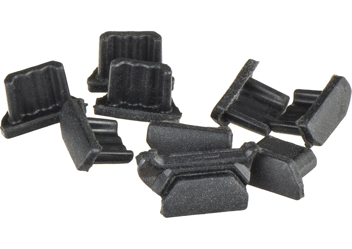 Tappo Antipolvere Porta OEM, microUSB, Set 10 pezzi, Nero
