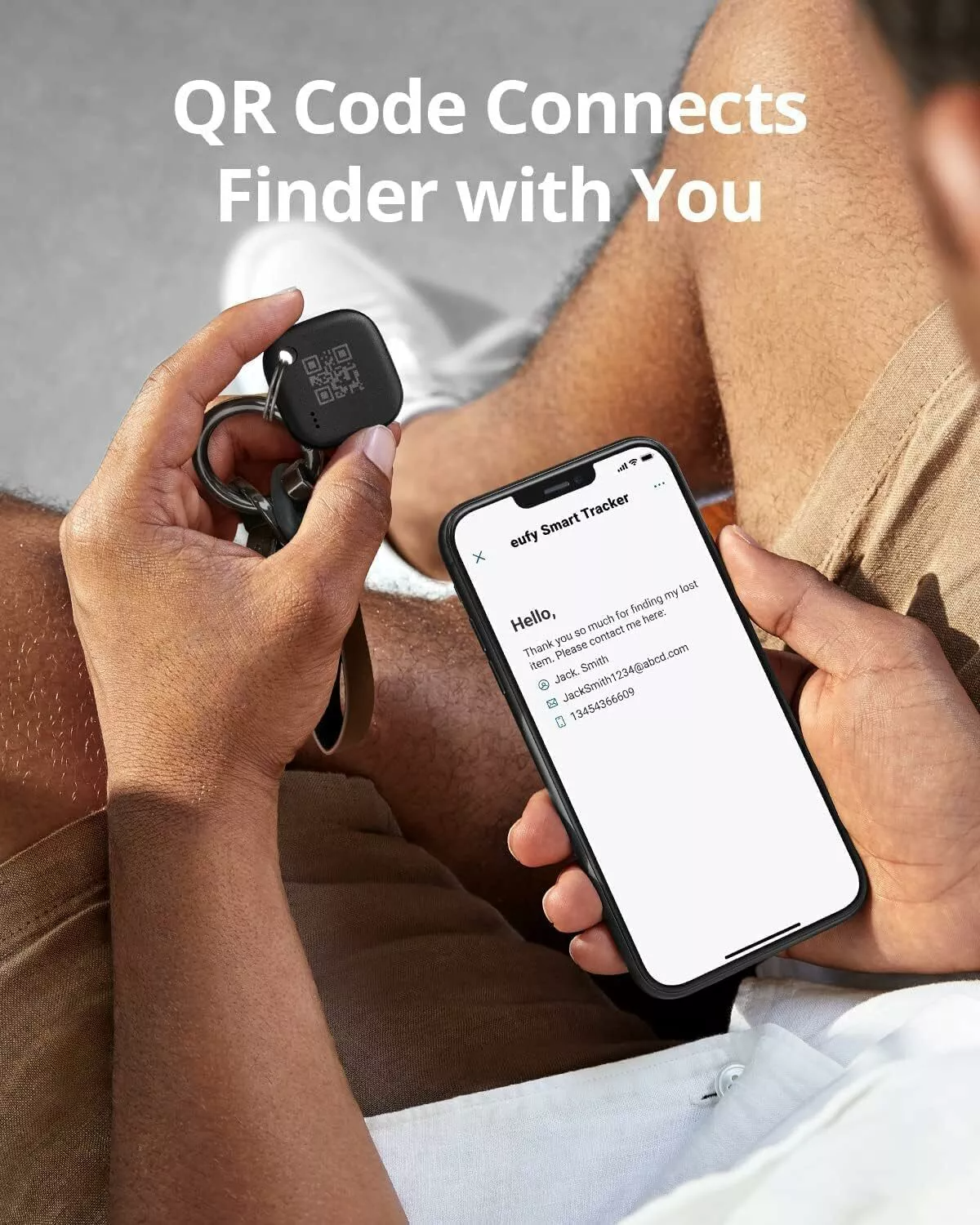 Eufy Security SmartTrack Link per iOS Series, Set da 4 pezzi, Nero E87B0012