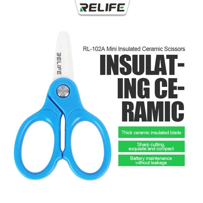 Forbici Relife RL-102A, lame in ceramica, blu