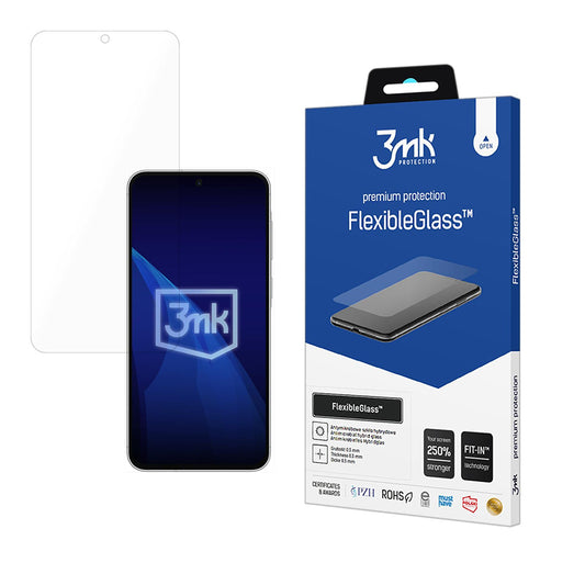 Pellicola protettiva per schermo 3MK FlexibleGlass per Samsung Galaxy A57 5G, Vetro Flessibile, Colla Totale