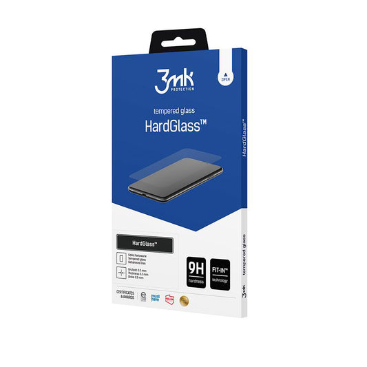 Pellicola protettiva per schermo 3MK HardGlass per Samsung Galaxy A37 5G, Vetro temperato, Full Glue
