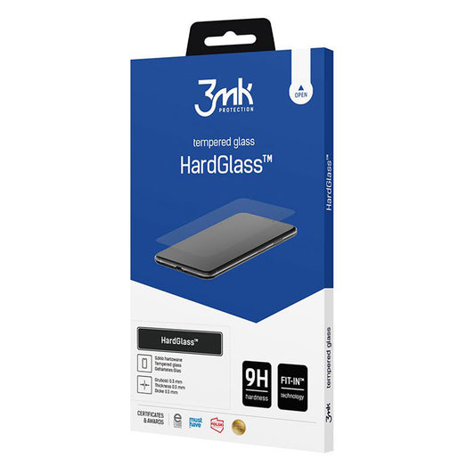 Pellicola protettiva per schermo 3MK HardGlass per Samsung Galaxy A57 5G, Vetro temperato, Full Glue