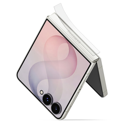 Pellicola protettiva per cerniera Ringke Dual Easy per Samsung Galaxy Z Flip8 F776, plastica, set da 2 pezzi