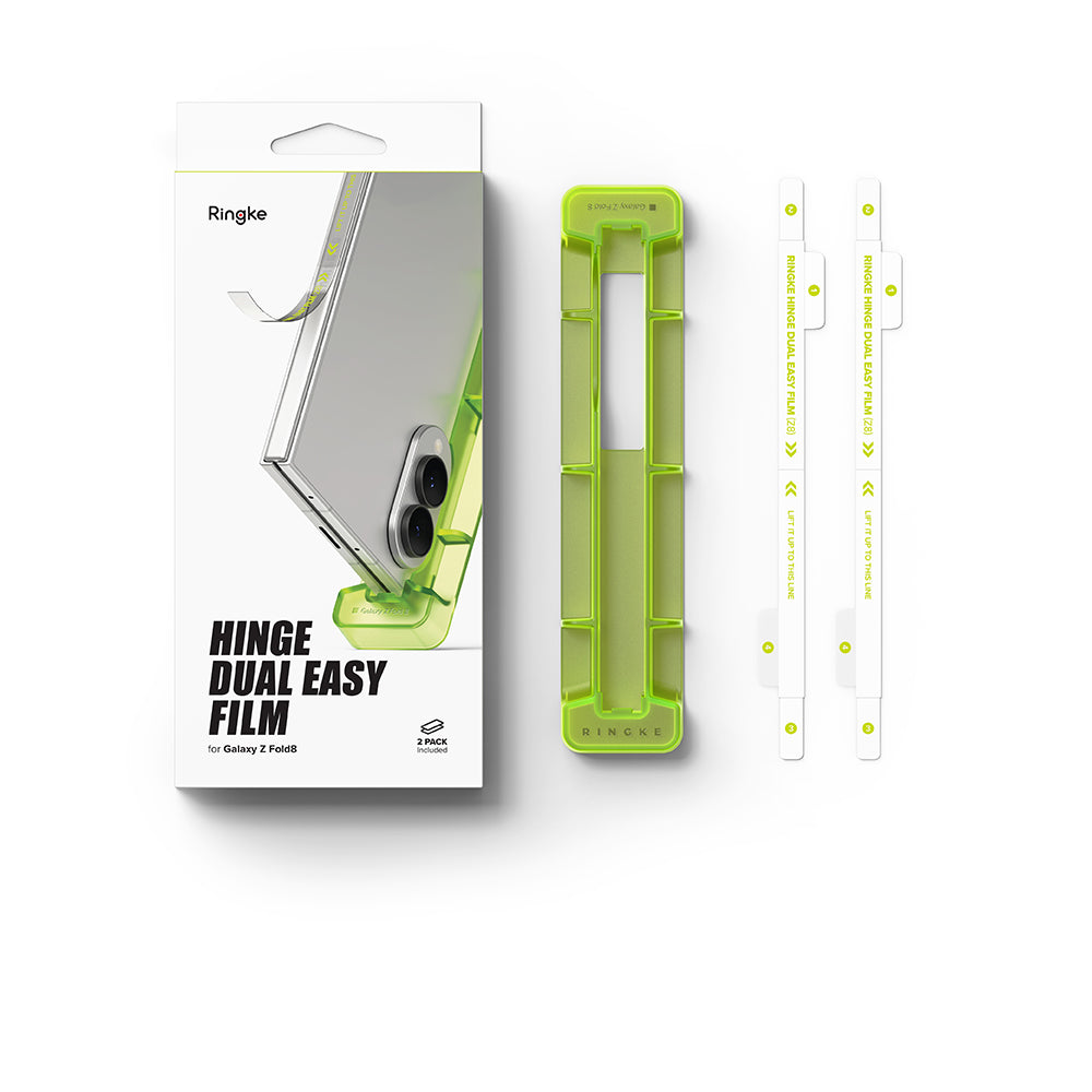 Pellicola protettiva per cerniera Ringke Dual Easy per Samsung Galaxy Z Fold8 F971, plastica, set da 2 pezzi