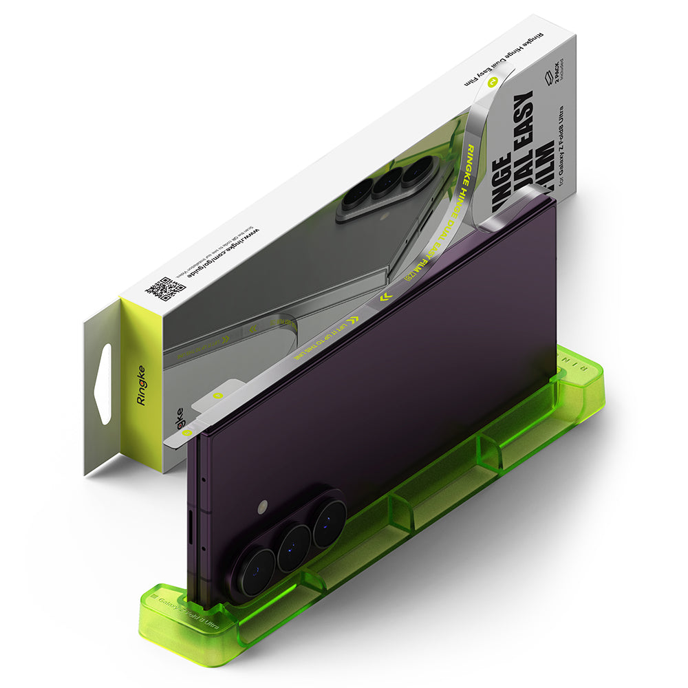Pellicola protettiva per cerniera Ringke Dual Easy per Samsung Galaxy Z Fold8 Ultra F976, plastica, set da 2 pezzi