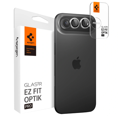Pellicola Protettiva Posteriore Spigen GlastR EZ FIT Optik Pro per Apple iPhone 17 Air, Vetro Temperato, Argento AGL10132
