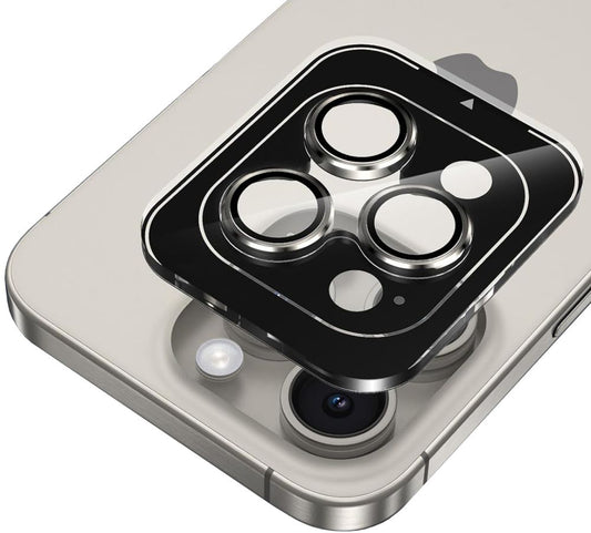 Tech-Protect CamRing PRO+ Rear Camera Protection Film for Apple iPhone 14 Pro Max / 14 Pro, Tempered Glass, Black