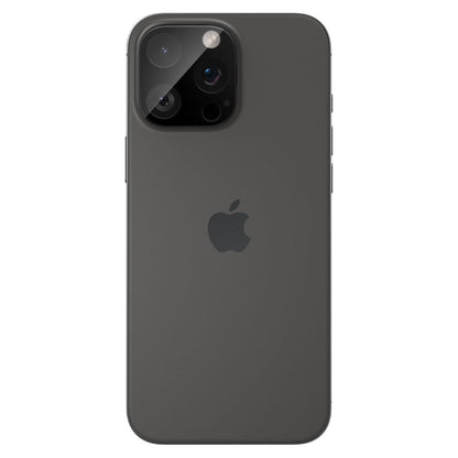 Spigen Optik Pellicola protettiva della fotocamera posteriore per Apple iPhone 15 Pro Max / 15 Pro, protetta dal vetro, completamente incollata, set di 2 pezzi, nero AGL05273 