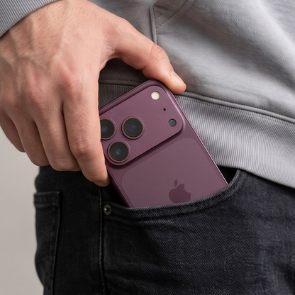 Pellicola protettiva per fotocamera posteriore Tech-Protect CamFull Fit+ per Apple iPhone 18 Pro Max, vetro temperato, vinaccia