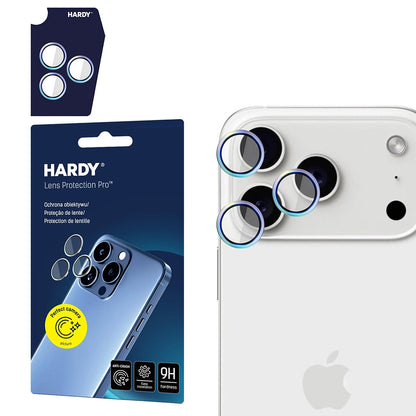 Pellicola Protettiva Posteriore Camera 3MK Hardy Protection Pro per Apple iPhone 17 Pro Max / 17 Pro, Vetro Temperato, Multicolore