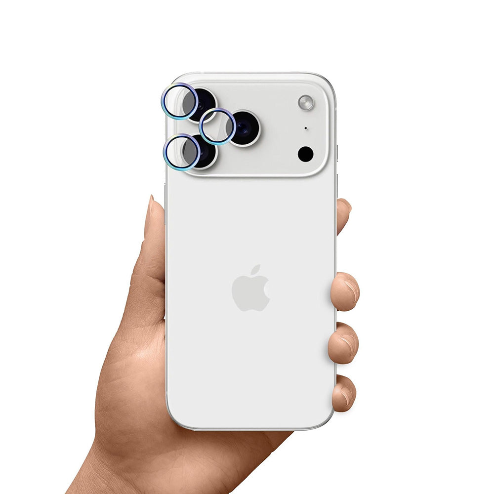 Pellicola Protettiva Posteriore Camera 3MK Hardy Protection Pro per Apple iPhone 17 Pro Max / 17 Pro, Vetro Temperato, Multicolore