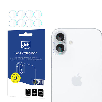 Pellicola Protettiva Posteriore 3MK Protection per Apple iPhone 17, Vetro Temperato, Set 4 pezzi, Trasparente