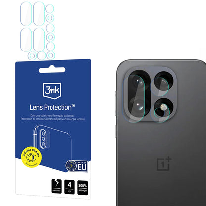 Pellicola Protettiva Posteriore per Fotocamera 3MK Protection per OnePlus 15, Vetro Temperato, Set 4 pezzi, Trasparente