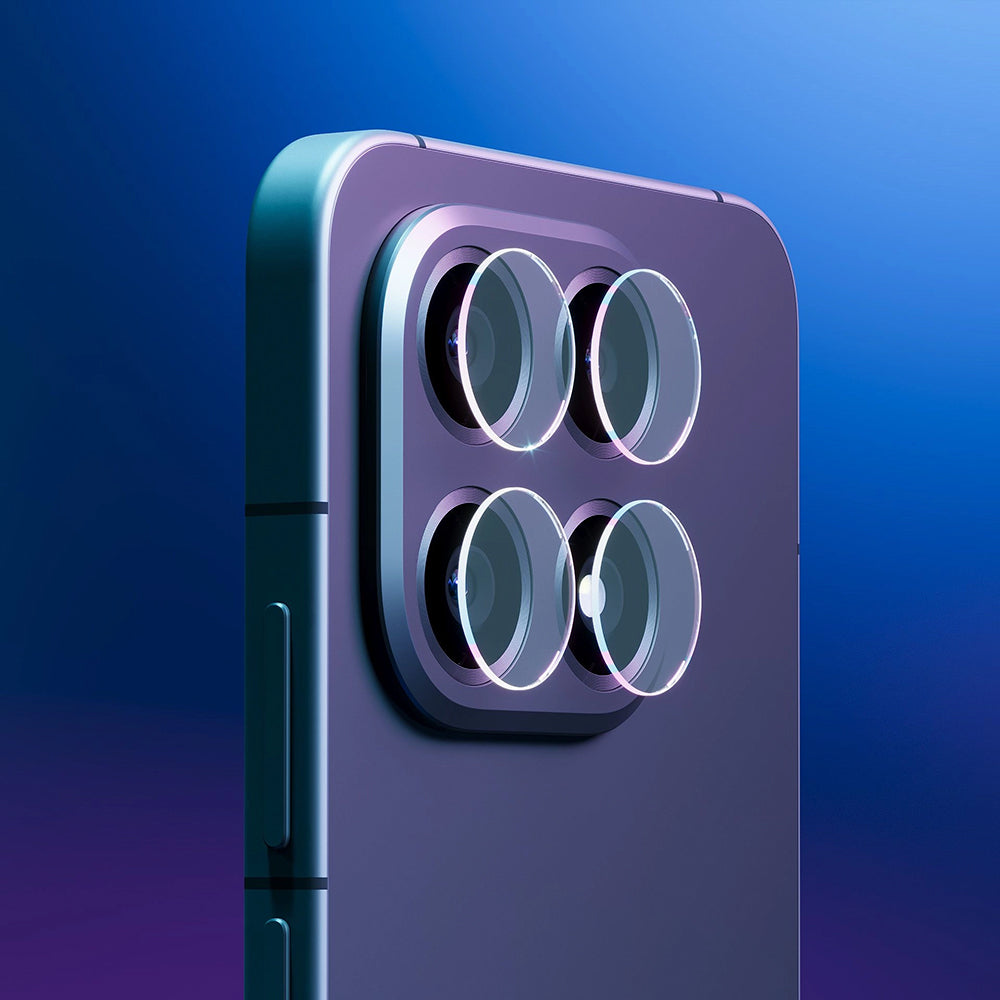 Pellicola Protettiva Posteriore per Fotocamera 3MK Protection per Oppo Find X9 Pro, Vetro Temperato, Set 4 pezzi, Trasparente