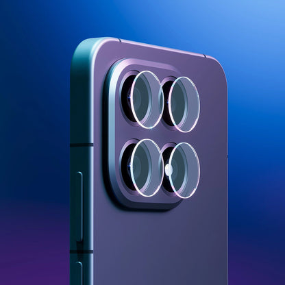 Pellicola Protettiva Posteriore per Fotocamera 3MK Protection per Oppo Find X9 Pro, Vetro Temperato, Set 4 pezzi, Trasparente