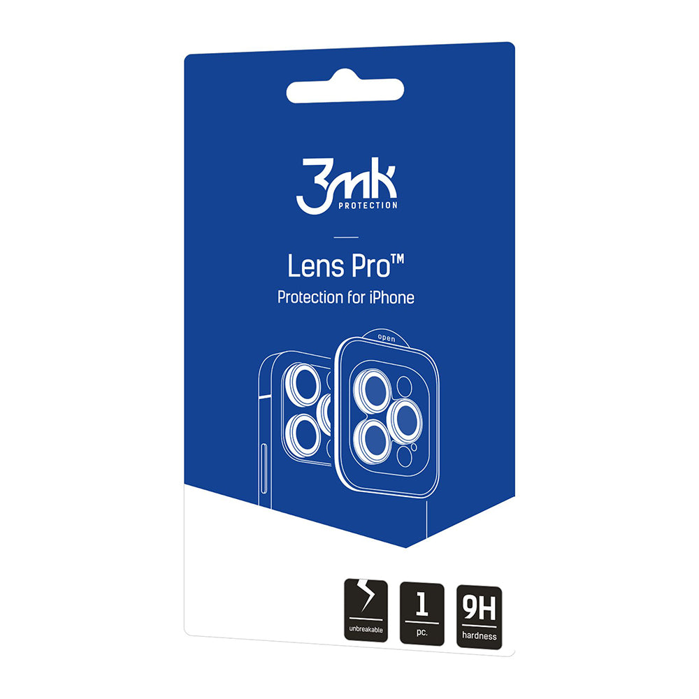 3MK Protection Pro Rear Camera Protective Film for Apple iPhone 18 Pro / 18 Pro Max, Tempered Glass, Silver