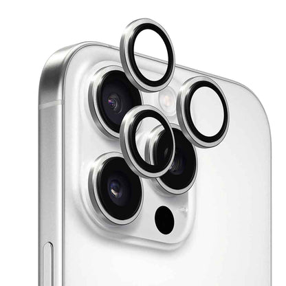 Pellicola protettiva per fotocamera posteriore Anank AR per Apple iPhone 16 Pro Max / 16 Pro, Vetro temperato, Argento