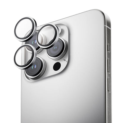 Pellicola protettiva per fotocamera posteriore Anank AR per Apple iPhone 16 Pro Max / 16 Pro, Vetro temperato, Argento