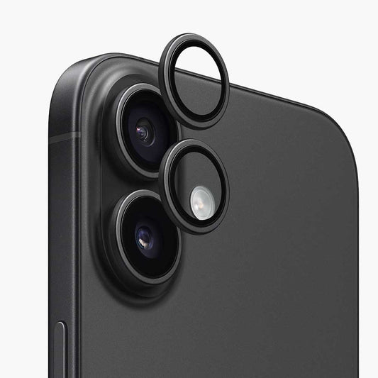 Pellicola protettiva Anank AR per fotocamera posteriore per Apple iPhone 17, Vetro Temperato, Nero