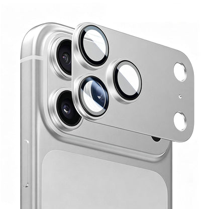 Pellicola protettiva per fotocamera posteriore Blueo Integrated Metal per Apple iPhone 18 Pro Max, vetro temperato, argento
