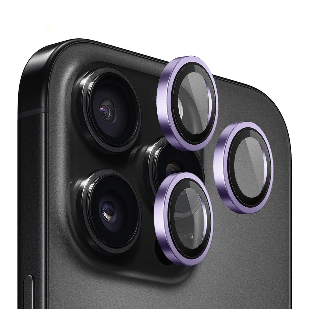 Pellicola protettiva per fotocamera posteriore Blueo Metal Frame per Apple iPhone 14 Pro Max / 14 Pro, Vetro temperato, Viola