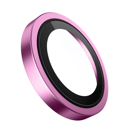 Pellicola protettiva per fotocamera posteriore Blueo Metal Frame per Apple iPhone 16 Plus / 16, Vetro temperato, Rosa