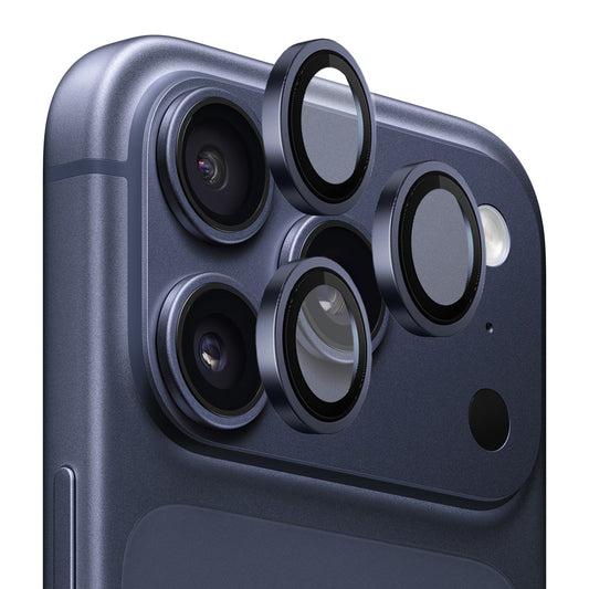 Pellicola Protettiva Posteriore Blueo Metal Frame per Apple iPhone 17 Pro Max / 17 Pro, Vetro Temperato, Blu