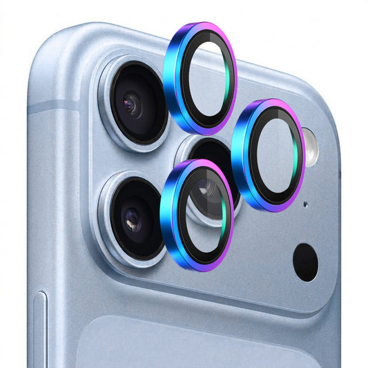 Pellicola protettiva per fotocamera posteriore Blueo Metal Frame per Apple iPhone 18 Pro / 18 Pro Max, vetro temperato, multicolore