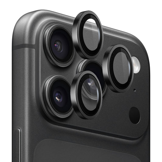 Pellicola protettiva per fotocamera posteriore Blueo Metal Frame per Apple iPhone 18 Pro / 18 Pro Max, vetro temperato, nera