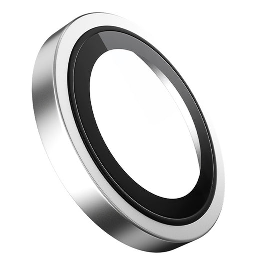 Pellicola protettiva per fotocamera posteriore Blueo Metal Frame per Apple iPhone Duo, vetro temperato, argento