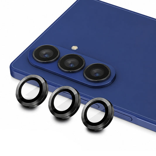 Pellicola protettiva per fotocamera posteriore Blueo per Samsung Galaxy Z Fold8 Ultra F976 / Z Fold7 F966, vetro temperato, nero