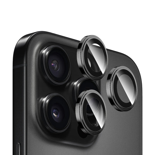Pellicola protettiva per fotocamera posteriore Blueo Sapphire Crystal per Apple iPhone 14 Pro Max / 14 Pro, vetro temperato, nero