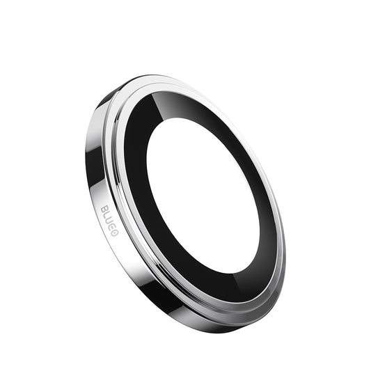 Pellicola protettiva per fotocamera posteriore Blueo Sapphire Crystal per Apple iPhone 16 Pro Max / 16 Pro, vetro temperato, argento