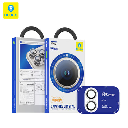 Pellicola Protettiva Posteriore Blueo Sapphire Crystal per Apple iPhone 17, Vetro Temperato, Blu