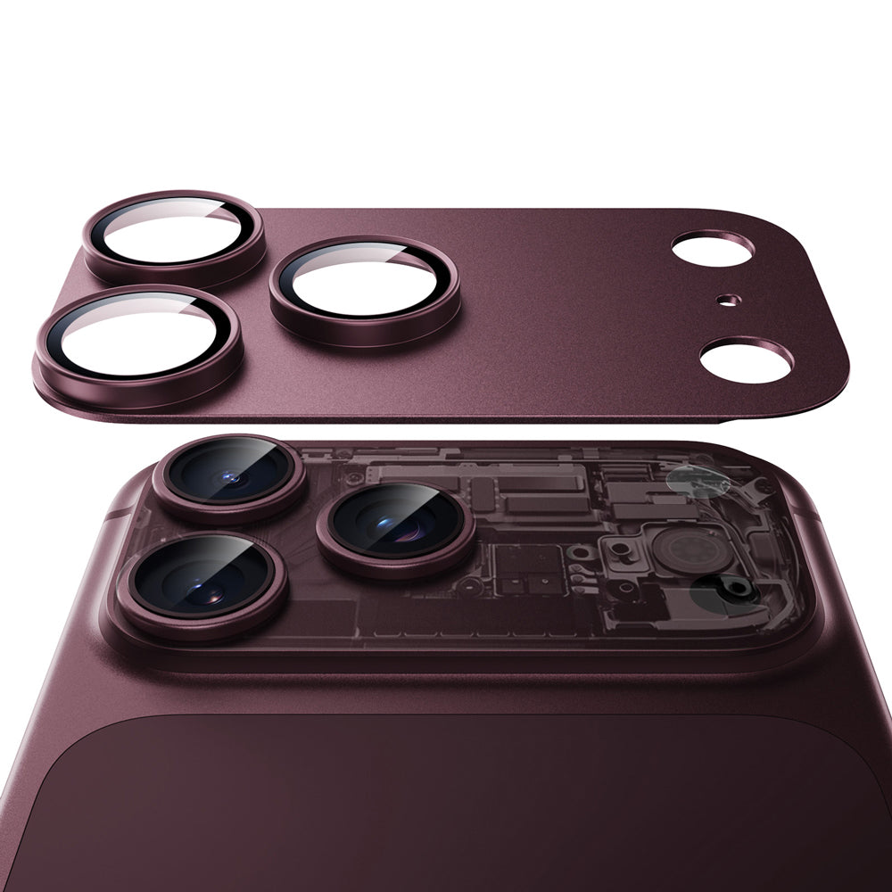 ESR Armorite Pro Rear Camera Protective Film for Apple iPhone 18 Pro Max, Tempered Glass, Dark Burgundy