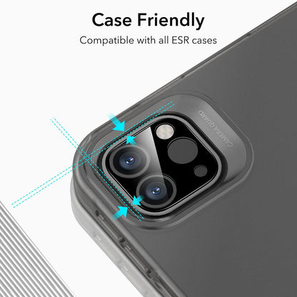 Pellicola Protettiva Posteriore ESR per Apple iPad Pro 13 (2024) / Pro 11 (2022) / Pro 12.9 (2022), Vetro Temperato, Set 2 pezzi, Nera