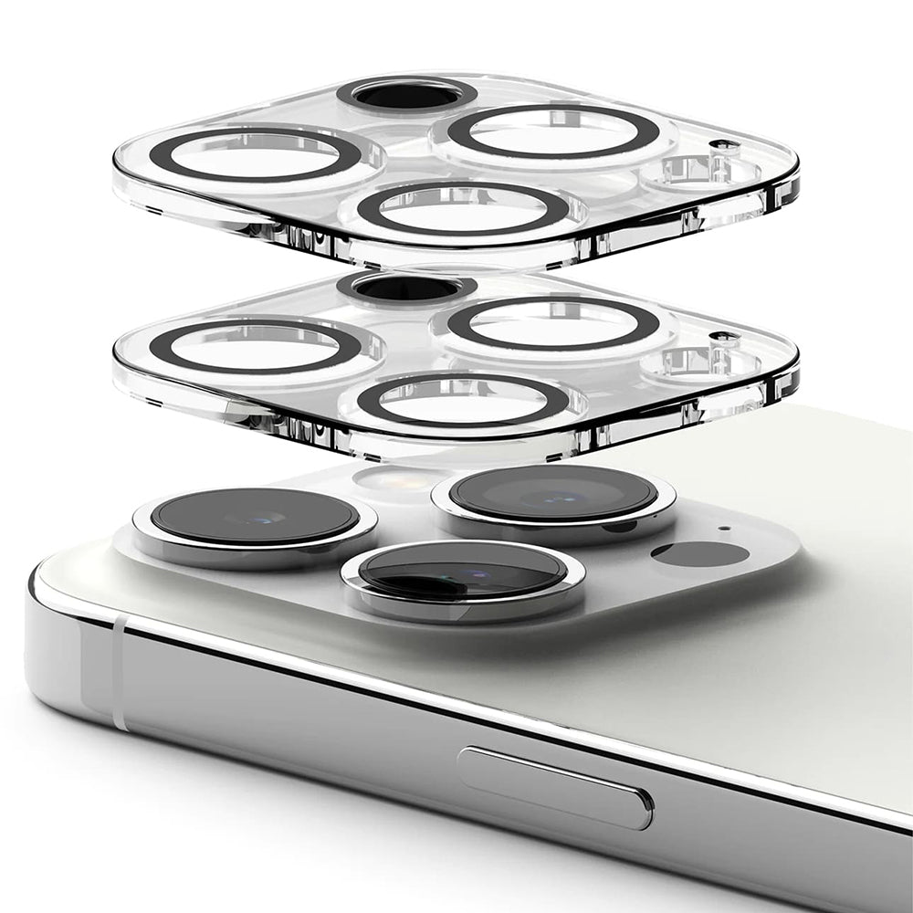 Pellicola Protettiva Posteriore Ringke per Apple iPhone 15 Pro Max, Vetro Temperato, Set 2 pezzi, Trasparente