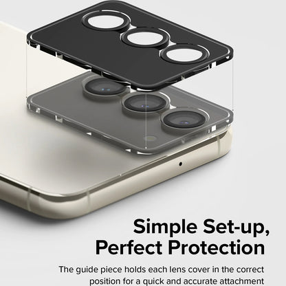 Pellicola Protettiva Posteriore Ringke per Samsung Galaxy S23+ S916 / S23 S911, Vetro Temperato, Nero