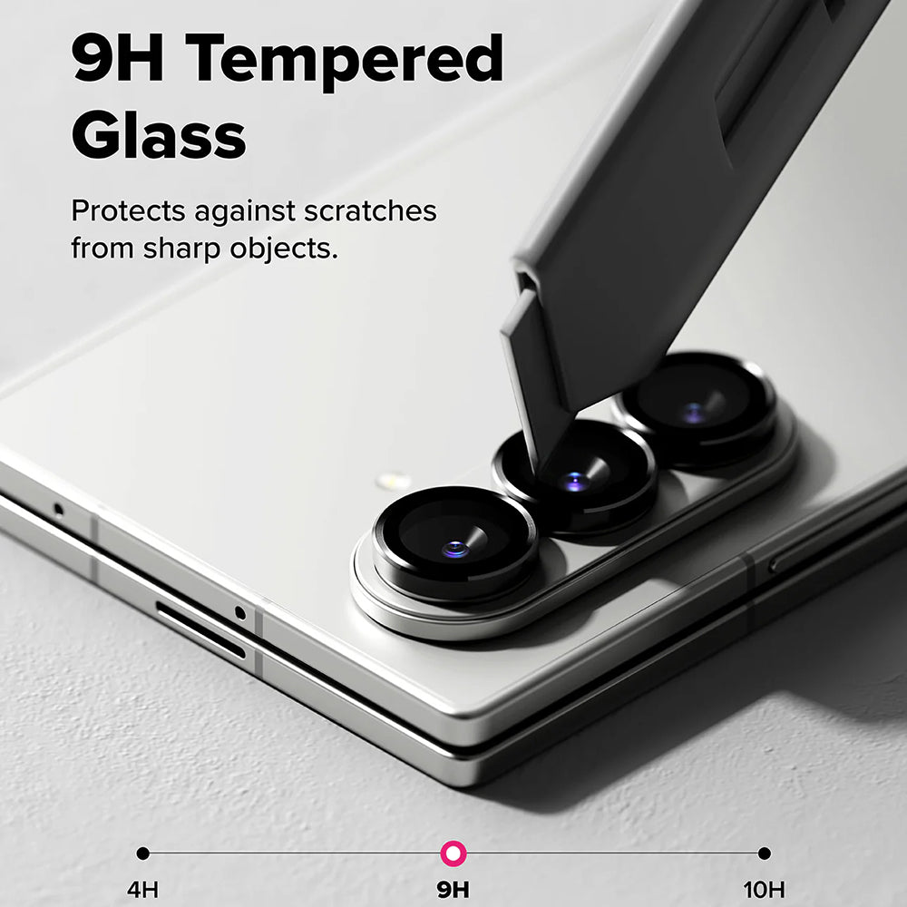 Pellicola Protettiva Posteriore Ringke per Samsung Galaxy Z Fold7 F966, Vetro Temperato, Set 2 pezzi, Nera