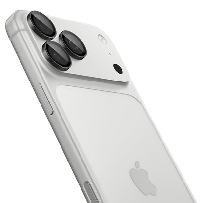 Pellicola protettiva per fotocamera posteriore Spigen GlastR EZ FIT Optik Pro per Apple iPhone 18 Pro / 18 Pro Max, vetro temperato, set da 2 pezzi, grigio scuro AGL12043