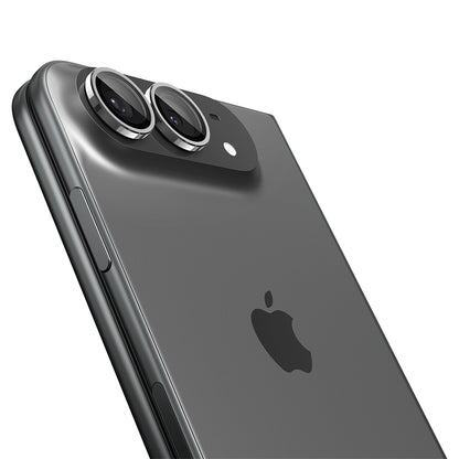 Pellicola protettiva per fotocamera posteriore Spigen GlastR EZ FIT Optik Pro per Apple iPhone Duo, vetro temperato, set da 2 pezzi, grigio AGL12012