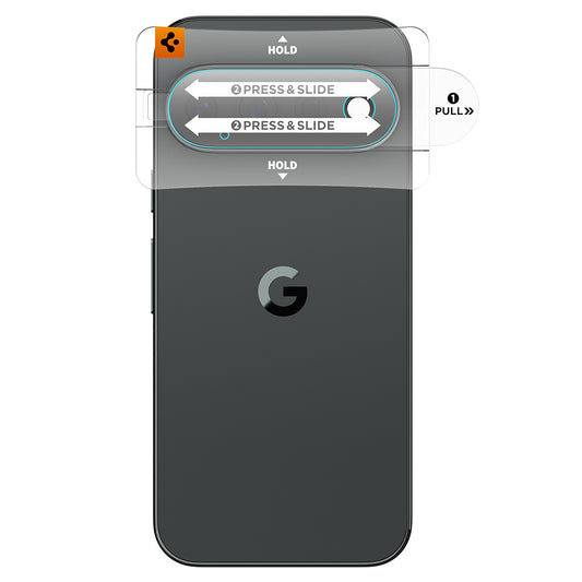 Pellicola protettiva per fotocamera posteriore Spigen GlastR EZ FIT Optik Pro per Google Pixel 11 Pro XL, vetro temperato, set da 2 pezzi, trasparente AGL11489