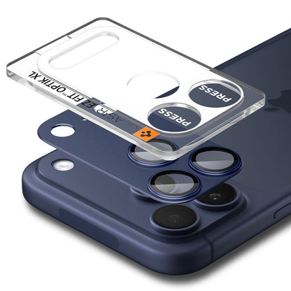 Pellicola Protettiva Posteriore Spigen GlastR EZ FIT Optik Pro XL per Apple iPhone 17 Pro Max, Vetro Temperato, Blu AGL10651