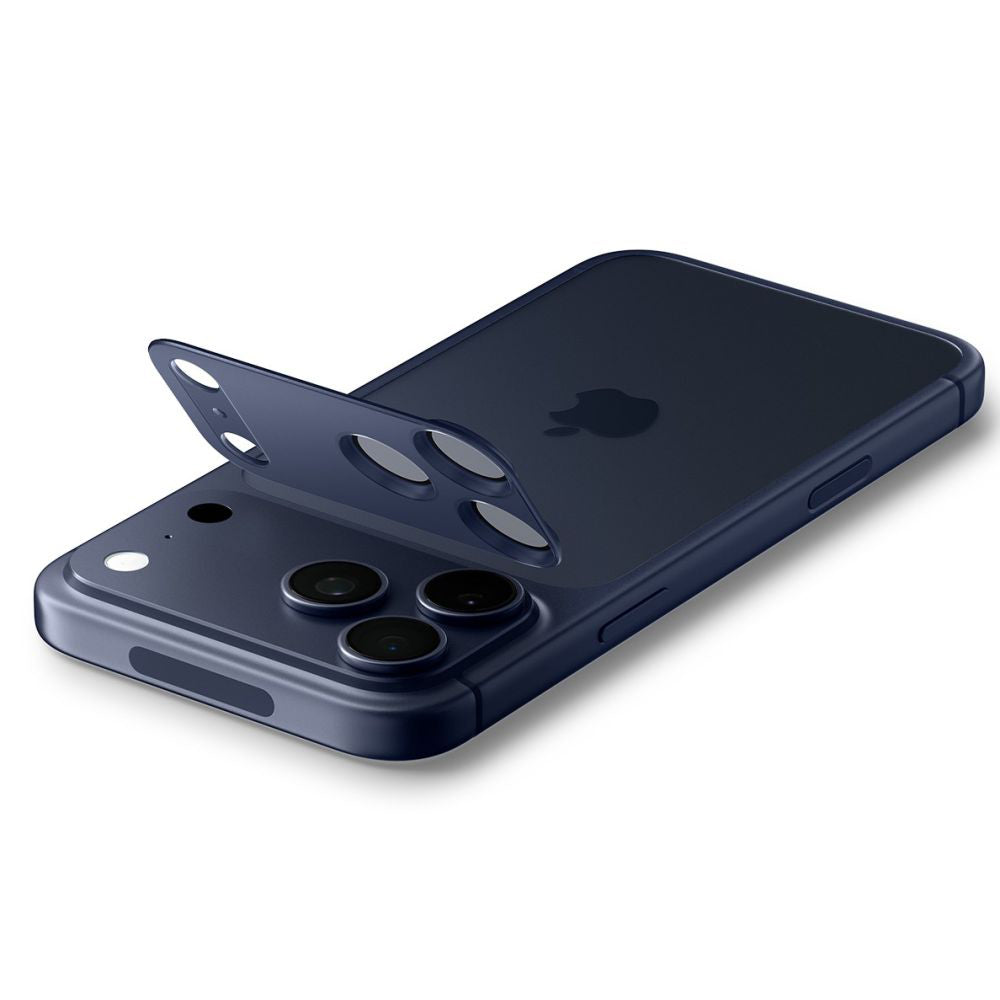 Pellicola Protettiva Posteriore Spigen GlastR EZ FIT Optik Pro XL per Apple iPhone 17 Pro Max, Vetro Temperato, Blu AGL10651