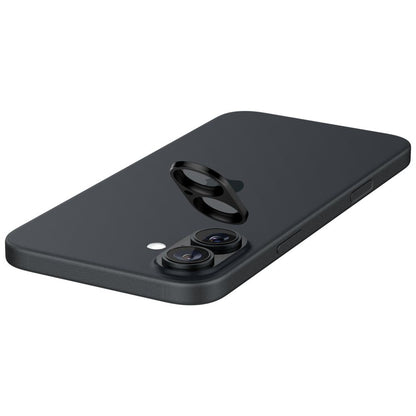 Pellicola Protettiva Posteriore per Fotocamera Spigen GlastR Optik per Apple iPhone 16 Plus / 16, Vetro Temperato, Set 2 pezzi, Nero AGL07922