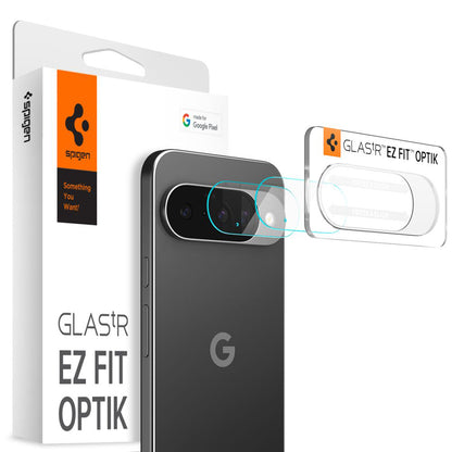 Pellicola protettiva per fotocamera posteriore Spigen GlastR Optik per Google Pixel 10, vetro temperato, set da 2 pezzi, trasparente AGL09661
