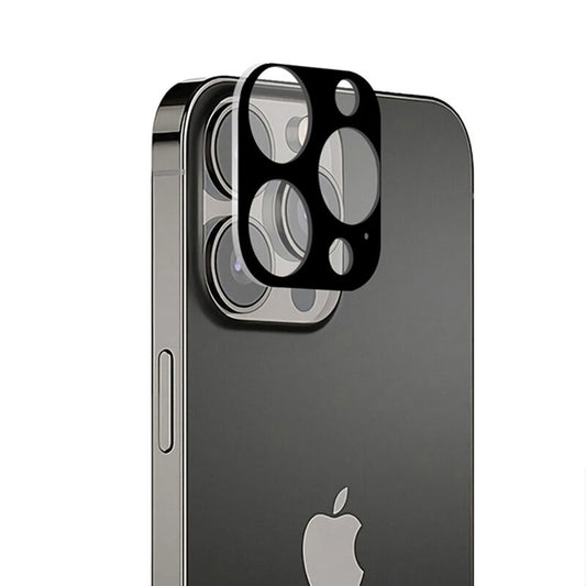 Pellicola protettiva per fotocamera posteriore Techsuit per Apple iPhone 13 Pro Max / 13 Pro, vetro temperato, nero