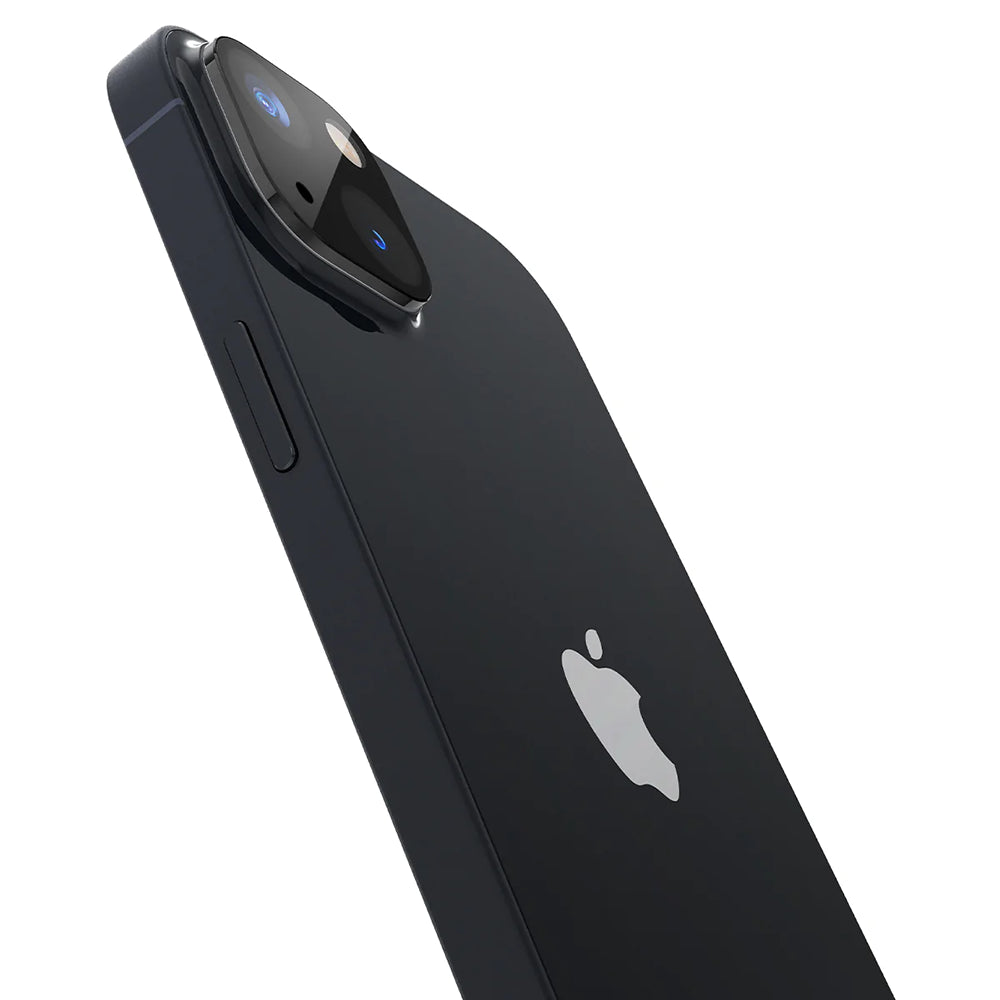 Pellicola protettiva per fotocamera posteriore Techsuit per Apple iPhone 14 Plus / 14, vetro temperato, nero