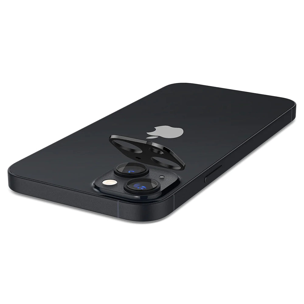 Pellicola protettiva per fotocamera posteriore Techsuit per Apple iPhone 14 Plus / 14, vetro temperato, nero